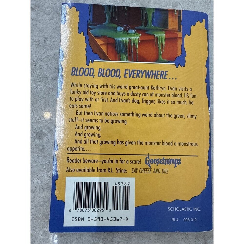Goosebumps #3 Monster Blood 1992 by R.L Stine. Paperback. Like New - Picture 3 of 9
